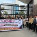 Massa Guntur Demo Kejati Sumut