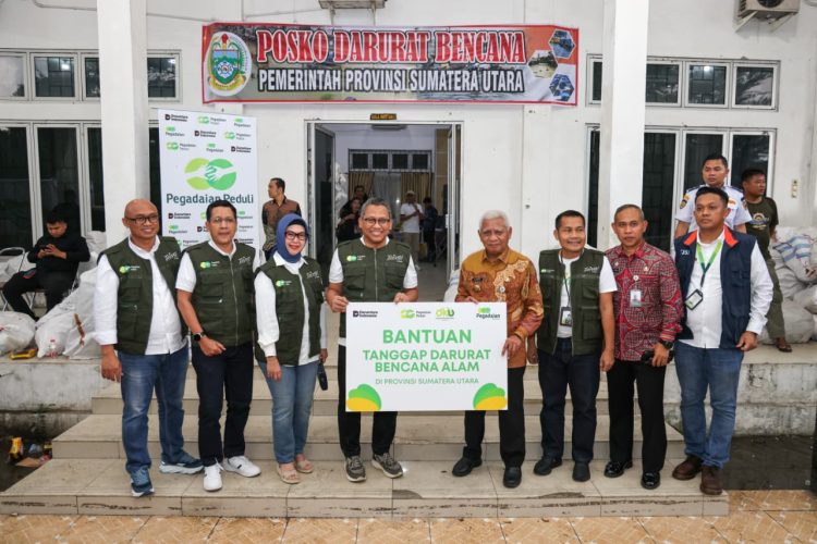Diterima Wagub, Pegadaian Serahkan Bantuan untuk Bencana Sumatera Utara